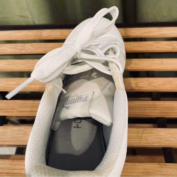 PUMA Smash Perforated White Sneaker size 6.5 - Picture 8 of 10